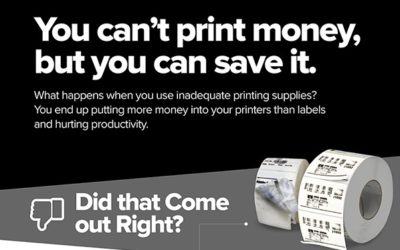 Did That Come Out Right? Save Money with Zebra Supplies.
