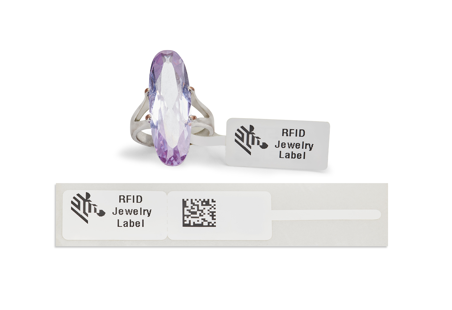RFID label on jewelry