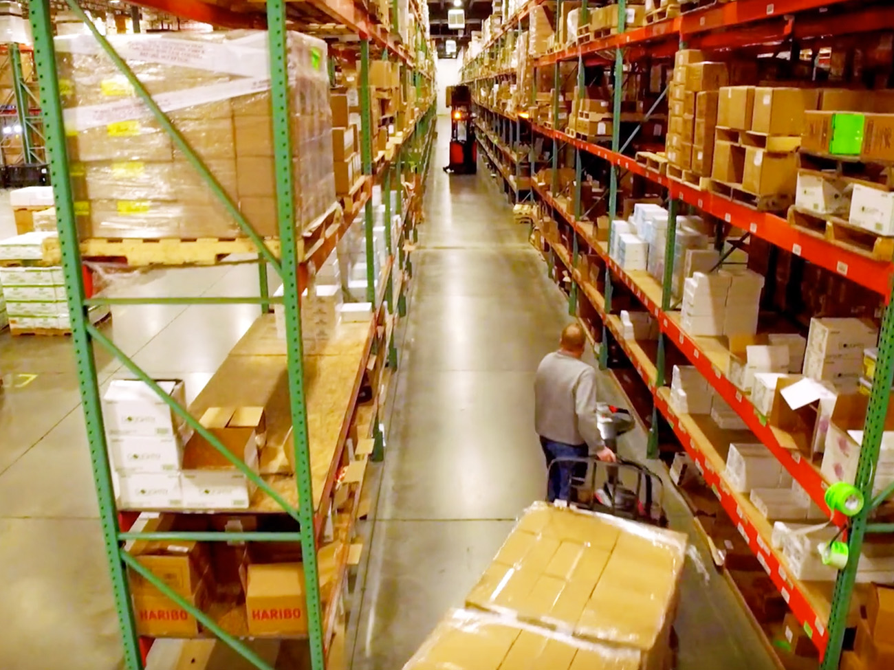 Warehouse aisle