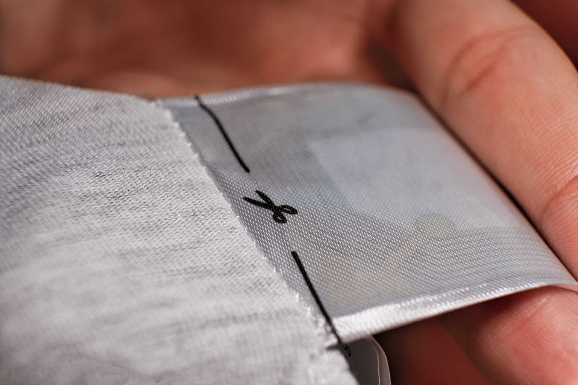 A clothing tag with RFID
